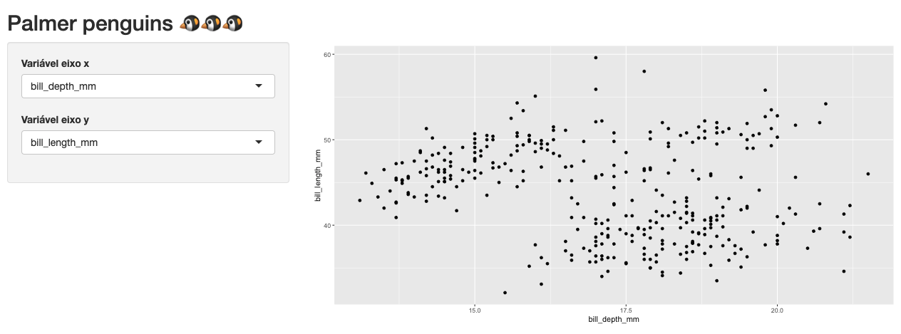UI de um app simples.
